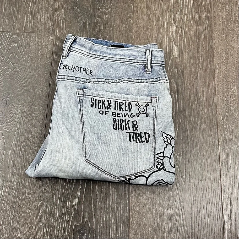 Ninth Hall Rogue‎ Printed Skinny Jeans Sz 36